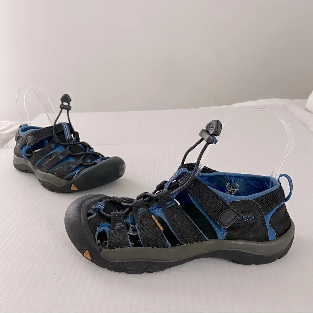 Keen‎ Newport H2 Kids Youth Sz 4 Blue Waterproof Sandals Unisex Hiking Shoes